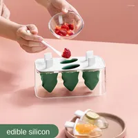 Baking Moulds Summer Creative Six Grid Small Tree Ice Cream Mold Silicone Food Grade