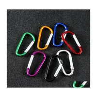 Key Rings Typical Carabiners Cam Snap Clip Carabiner Outdoor Sports Keychains D Shape Hook Aluminum Accessories Dhs Drop Delivery Jew Dh1Gl