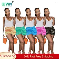 Women's Shorts Women Camouflage For Ladies Summer Streetwear Clothes 5 Colors Fashion Concise Button Sets Wholesale Items 7581