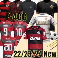 Novo Polos Treino Camisetas 2021 2022 Flamengo Fãs Jogador Versão Jerseys Rosa Gabriel B.Henrique de Arrascaeta Diego E.Ribeiro Gerson Homens crianças kits Camisa de futebol