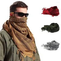 Scarves Fashion Mens Lightweight Square Outdoor Shawl Military Arab Tactical Desert Army Shemagh KeffIyeh Arafat Scarf 2023Scarves Kimd22