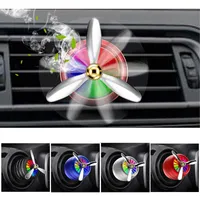 Interior Decorations Air Freshener Car Smell LED Mini Conditioning Vent Outlet Perfume Clip Fresh Fragrance Alloy Auto Good
