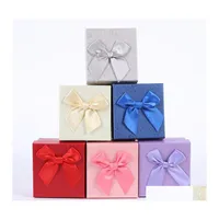 Watch Boxes Cases Gift Bracelet Box Packaging Jewelry Durable Bangle Bowknot Storage Case Drop Delivery Watches Accessories Otilt