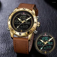 Wristwatches NAVIFORCE Men's Watch Army Military WristWatch LED Digital Waterproof Sport Watches Quartz Clock Relogio