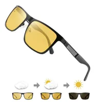 Sunglasses Men Night Vision Glasses Polarized Anti-Glare Lens Yellow Driving Goggles For Car NocturnaSunglasses