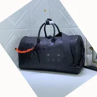 7a Luxurys Tasarımcıları Çantalar Yüksek Kapasiteli Duffel Bag Kadın Seyahat Tote Erkekler Boston Çanta Kaplı Tuval Yumuşak Deri Bavul Bagaj