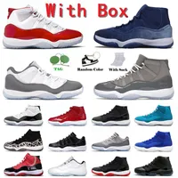 With Box Retro 11 11s Jumpman Basketball Shoes Men Women cherry 11 Miamis Dolphins XI Cement Grey Cool Grey High Sneakers Low Legend Blue Space Jam Concord Trainers