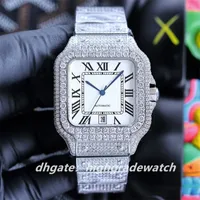 Montre de luxe womens Watches 40mm 8215 Automatic Mechanical movement steel case colorful babysbreath diamond watch Wristwatches