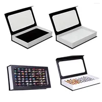 Jewelry Pouches SZanbana High-grade 72Slot Ring Box Velvet Display Case Storage For Earrings Bracelets Necklaces &