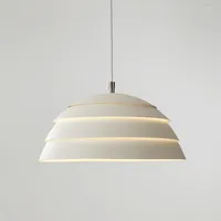 Pendant Lamps Nordic Pot Lid Lamp Dinning Room Home Decoration LED Light Kitchen Hanging Suspension Luminaire Fixture