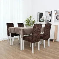 Chair Covers Modern Cover Velvet Stretch Seat Case For Dining Room Kitchen Protector Solid Elastic Slipcover Housse De ChaiseChair