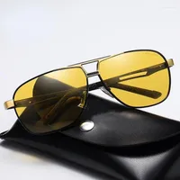 Sunglasses Night Vision Polarized Pochromic Men's Driving Chameleon Glasses For Day And Dual-use Male Color Change LensSunglasses Belo22