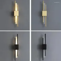 Wall Lamp Nordic Modern Led Light Minimalist Home Decor Gold For Bedroom Living Room Art Lighting Fixtures