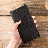 Wallets First Layer Cowhide Men's Wallet Casual Thin Leather Long Large-capacity Trendy