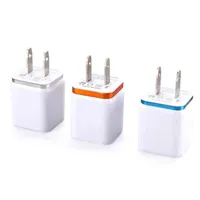 Cell Phone Adapters 5V 2.1A Dual USB Phone Charger Adapter For iPhone X XR 8 7 iPad Fast Wall Travel Charger Usb US Plug for Samsung S9 Xiaomi Mi8