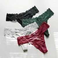 Women's Panties Women Sexy Lace Low-waist Underwear Thong Female G String Breathable Lingerie Temptation Embroidery Intimates