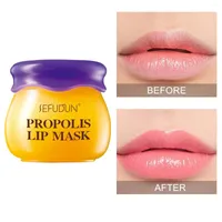 Lip Gloss SEFUDUN Care Mask Moisturizing Exfoliating Strawberry Honey Lips Strengthens Hair Split Ends