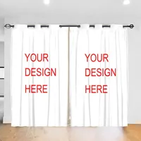 Curtain & Drapes Custom Made Windows Curtains For Living Room Bedroom Decor Customized Pictures Blackout With Hooks 2 Panels POD DropshipCur