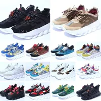 2023 Luxury Italy casual Shoes reflective height reaction sneakers black white multi-color suede floral arrows tan fluo pink men women designer Trainers 2023