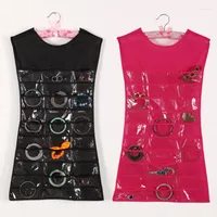 Förvaringslådor Creative Multi-Cell Jewelry Bag Socks BH Underwear Rack Clear Hanging Hanger Organizer