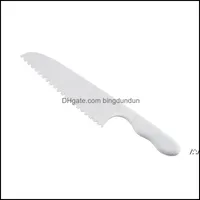 Knives Plastic Kitchen Knifes Child Safe For Knife Lete Salad Serrated Cutter Diy Cake 28.5X5Cm Rra12721 Drop Delivery Home Garden D Othrg