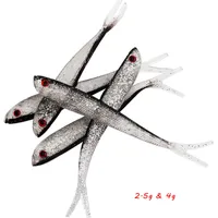2.5G 4G 생물 생선 소프트 미끼 미끼 실리콘 낚시 장비 20 조각 / 로트 S-1