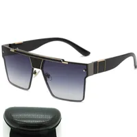 Top Sunglasses lens designer womens Mens Goggle senior Eyewear For Women eyeglasses frame Vintage Metal Sun Glasses With Box