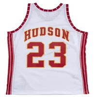 Ucuz Özel Retro #23 Lou Hudson Mitchell Ness Basketbol Forması Erkekler Tüm dikişli Beyaz Her Boyut 2xs-5xl İsim veya Sayı 238G