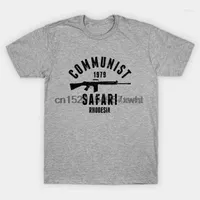 T-shirts pour hommes T-shirt Rhodésie 1979 Commie Safari Black Ink Tshirt Women Shirt (1)