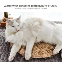 Blankets Winter Pet Electric Mat Blanket Dog Cat Bed Plush Usb Charging Travel Sleep Fence 12v