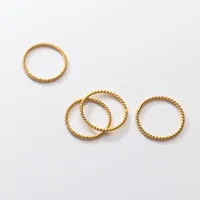 Cluster Rings La Monada 46-60mm Twist Thin Women Ring 925 Sterling Silver Big Small For Finger Woman Girls Kids