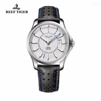 Wristwatches Reef Tiger RT Designer Sports Watches With Big Date And Super Luminous Mens Watch Steel Automatic RGA166
