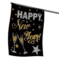 Party Decoration Year Garden Banner 12x18 Inch Vertical Double-Sided Welcome Flags Year's Eve Sparkle Celebration Winter Holiday