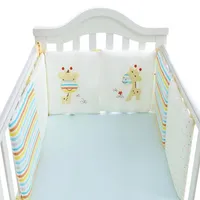 6Pcs Set Children Infant Crib Bumper Bed Protector Baby Kids Cotton Cot Nursery For Giraffe Boy And Girl Bedding Sets239V