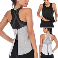 Active Shirts Women Fitness Sports Shirt Sleeveless Yoga Top Running GymShirt Vest Athletic Undershirt Gym Wear Tank Quick Dry