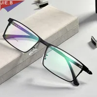 Sunglasses Frames 2023 Men's Business Big Face Spring Leg Optical Frame Ultra Light Full Lrame Metal Myopia Glasses
