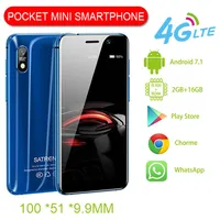 Unlocked Dual 4G Pocket Smartphone Satrend S11 3.2 Inch Tiny Screen MTK6739 Android 7.1 mobile phone For Children Google Play Stor2566
