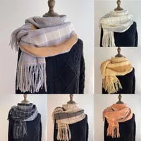 Scarves Neck For Women Fall Winter Scarf Classic Warm Soft Large Blanket Wrap Shawl Knit