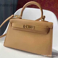 Lady Hermee Classic Shoulder Cowhide Bags Leather Bag Mini Crossbody Kellies Handbags 2023 Designer Palm Second Print Generation Portable Single MTVO
