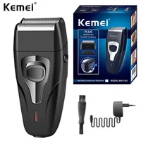 Electric Shavers Kemei original rechargeable carving oil hair clipper electric shaver bald artifact professional haircut men trimmer KM-1103 T230129