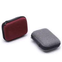 Headset Bag Portable EVA Data Cable U Disk Charging Head Storage Box Waterproof Pressure-proof Bag 11x8x4cm LX5394