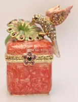 Jewelry Pouches Est Crystals Wedding Favor Gift Box Trinket Ring Case