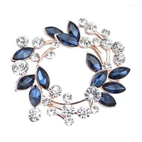 Broches fleur cristal zircon alliage broche accessoires de mode coréens banquet bijoux bijoux fille cadeau anniversaire