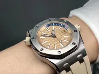 ZF 15710 watch Diameter 41mm with Cal.3120 movement lockin crown adjustable inner bezel sapphire mirror Natural rubber watchband