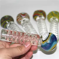 Sıvı gliserin sigara içme boruları ile dondurulabilir cam el borusu tütün kaşık boruları mini pyrex tenceresi bubbler