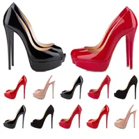 Femmes hautes talons peep orteils luxurys designer talons chaussures de cuir véritable pompes de mariage sandales 2cm plates-formes 14cm talons globaux