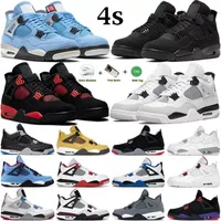 Nike air jordan 4s Retro Basketball Shoes 그레이 남성 농구 신발 콩코드 순수 돈 로열티 남성 스포츠 운동화 쿨 무엇 4 4S