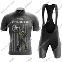 2022 Армия США Фалг велосипедный майки набор велосипедной одежды мужская дорожная рубашка костюма для велосипеда шорты нагрудник mtb wear maillot culotte