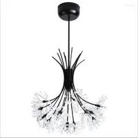Pendant Lamps Nordic Chandelier American Post-modern Minimalist Dandelion Crystal Creative Bar Bedroom Living Room