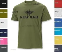 T-shirts masculins Krav Maga T-shirt idf Israel Art martial No Hebrew Writing Sz S-2xl